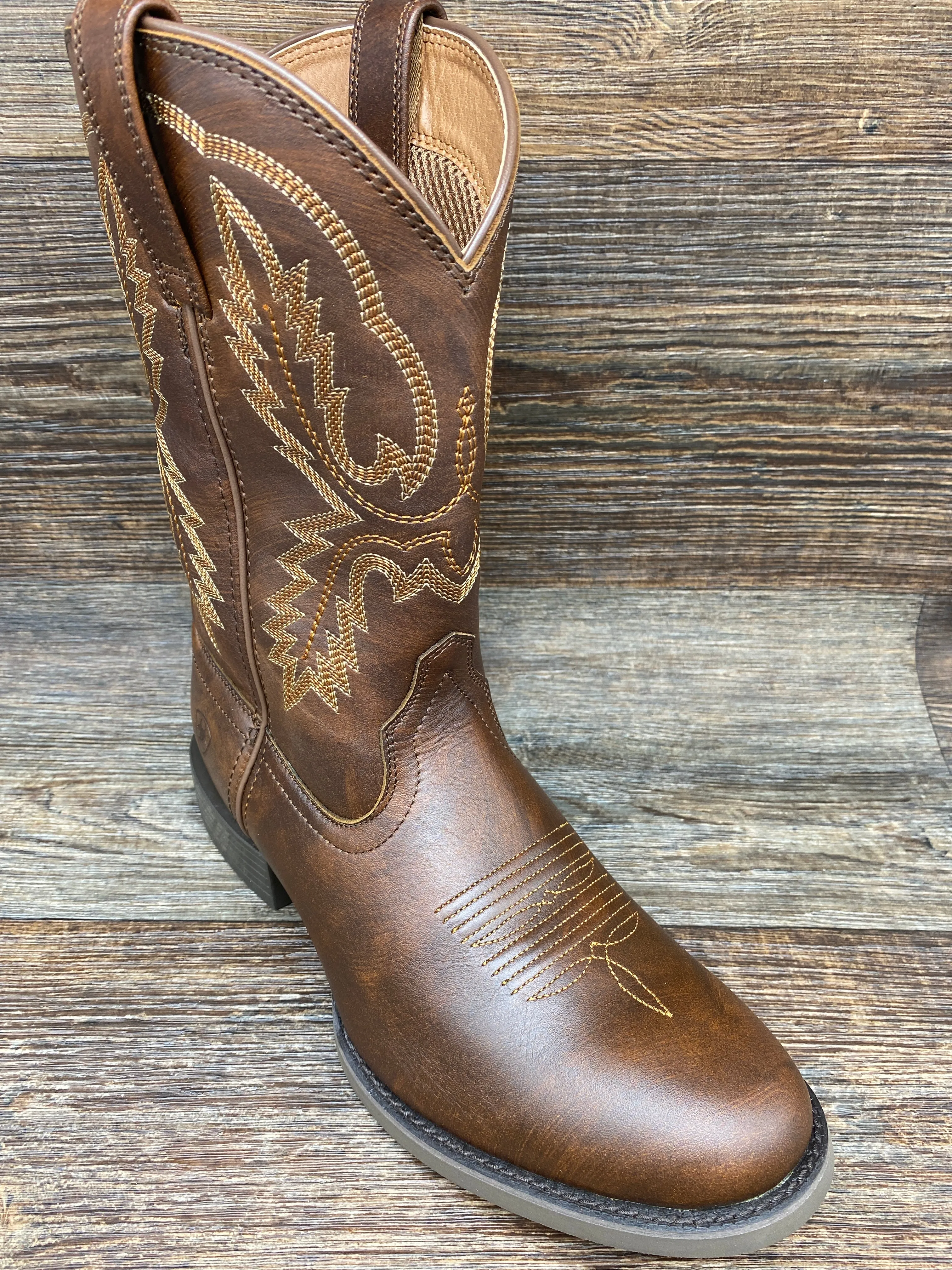 10038347 Men's Sport Stratten Round Toe Western boot by Ariat