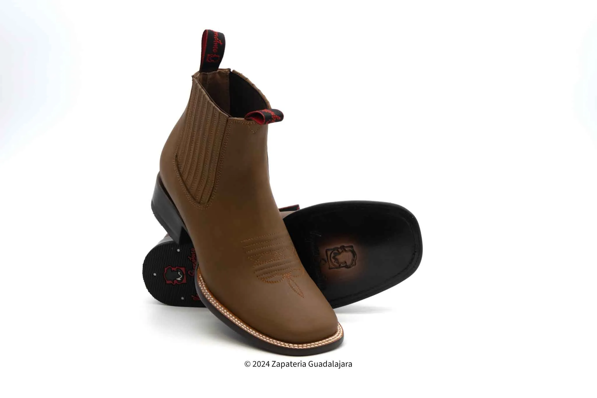 2662434 MEN WIDE SQUARE TOE GRASSO TANG LEATHER BOOT