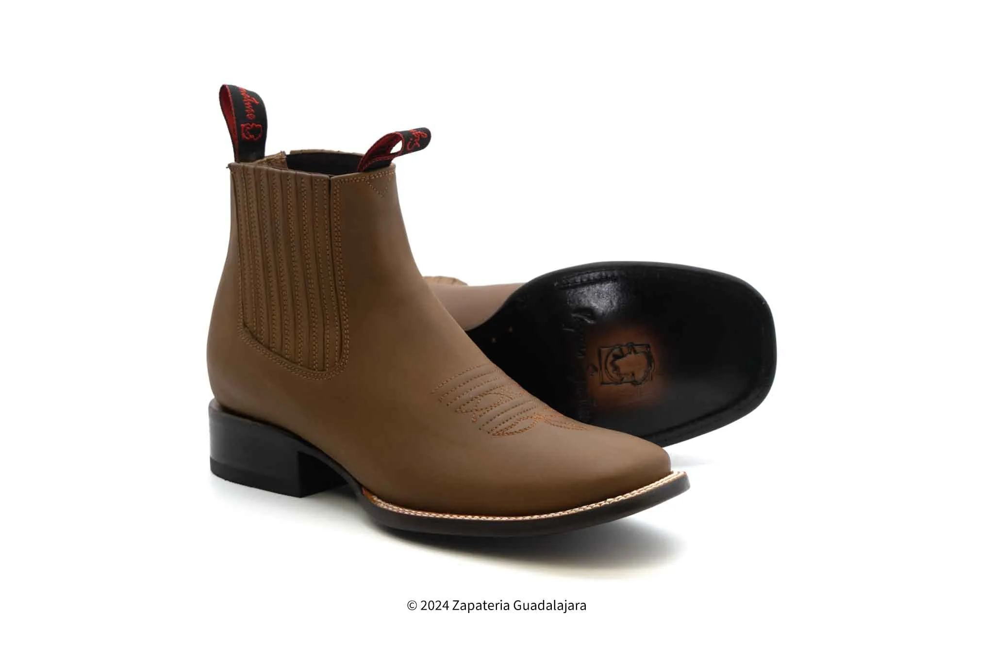 2662434 MEN WIDE SQUARE TOE GRASSO TANG LEATHER BOOT