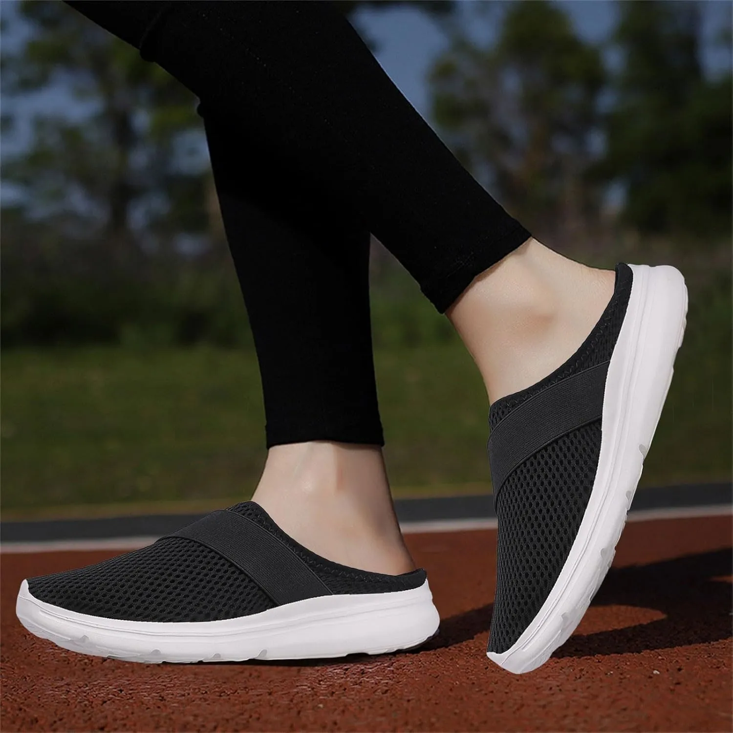Athletic Fashion Sneakers for Men Breathable and Light Outdoor Comfy Walking Shoe Soft Flat Soled Elderly Shoes