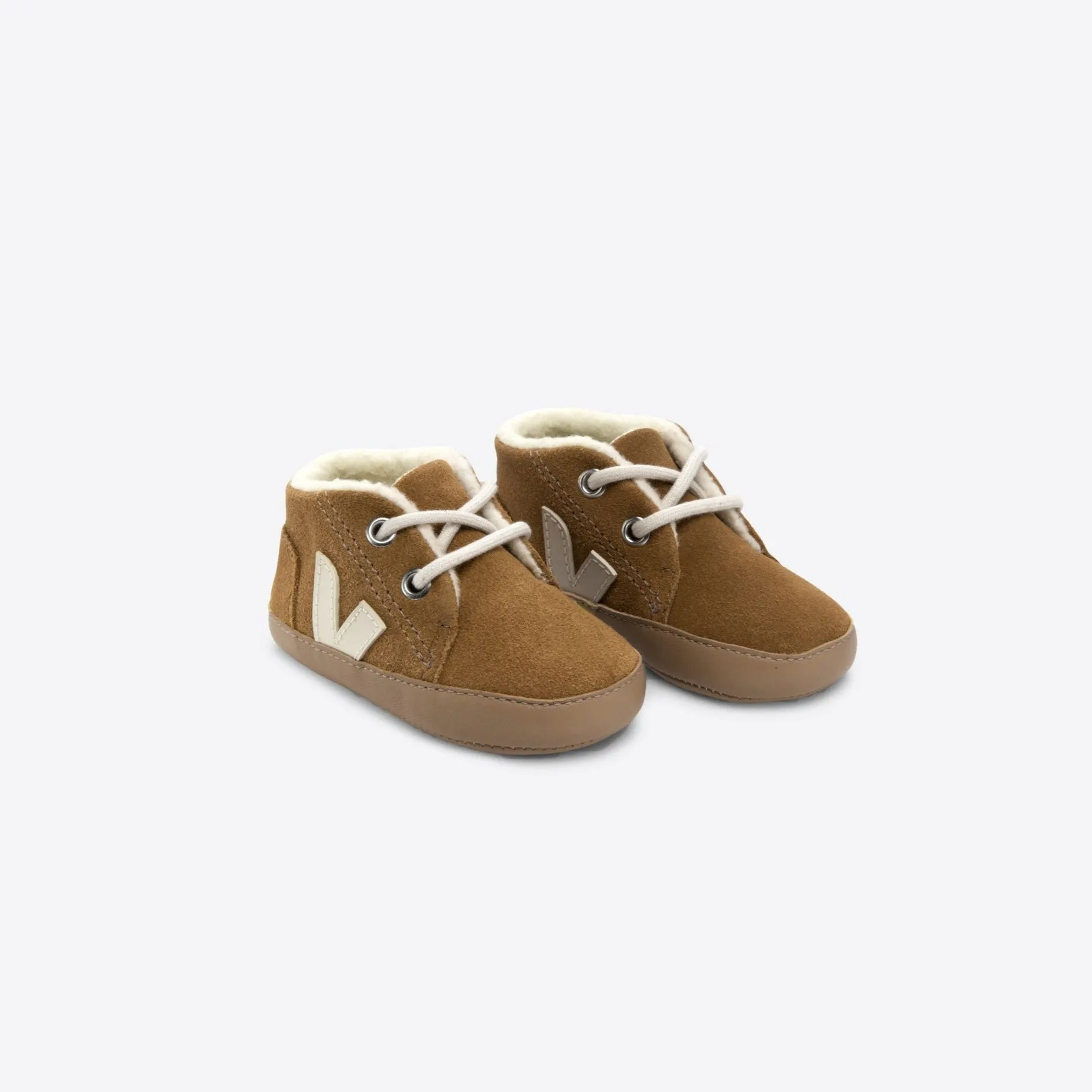 BABY FURED SUEDE CAMEL PIERRE