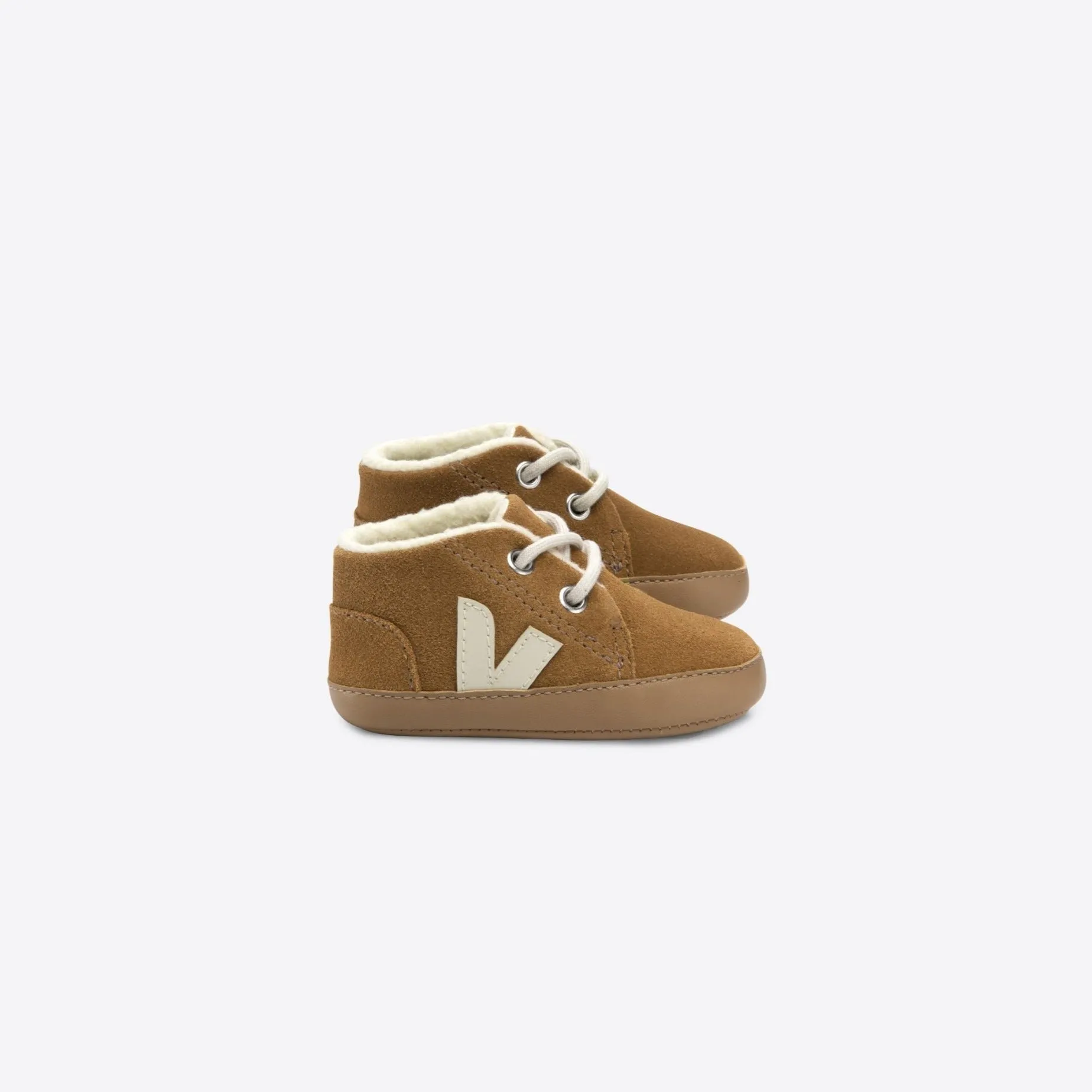 BABY FURED SUEDE CAMEL PIERRE
