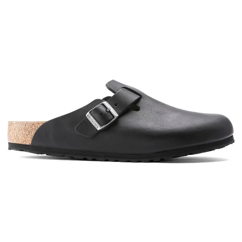 Boston Black Grip Leather