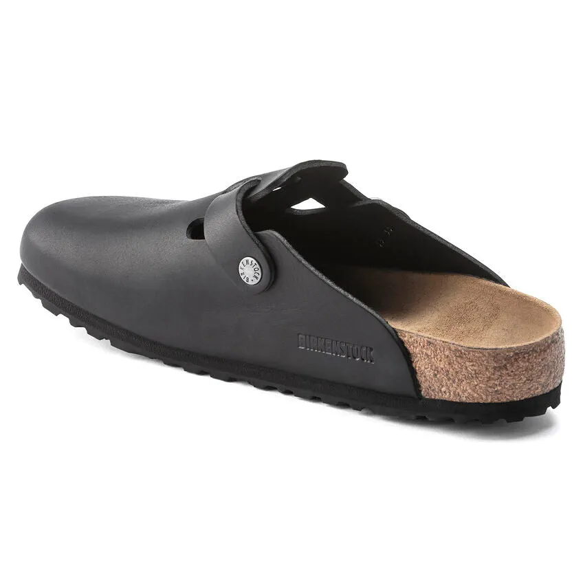 Boston Black Grip Leather