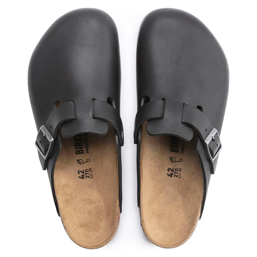 Boston Black Grip Leather