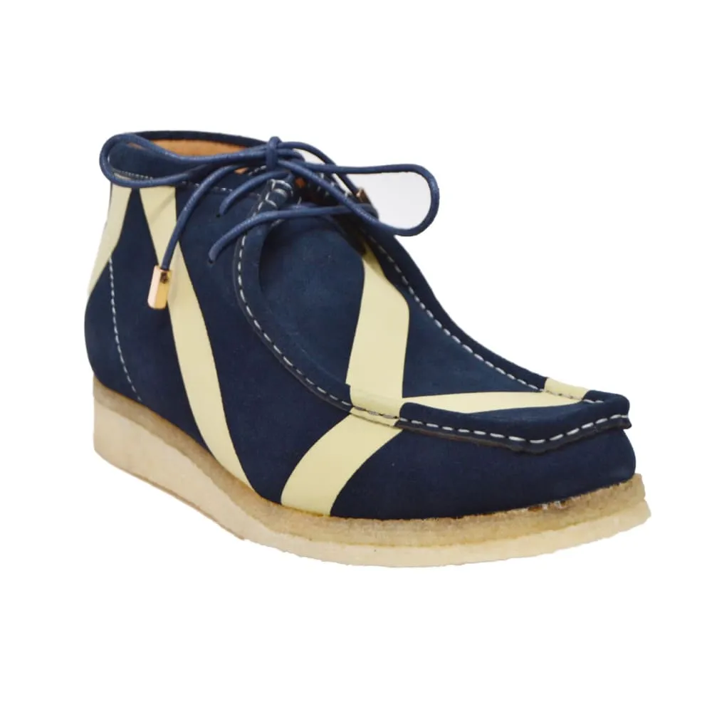 British Walkers Wallabee Boots Walker Stripe Men's Striped Suede Ankle Boots