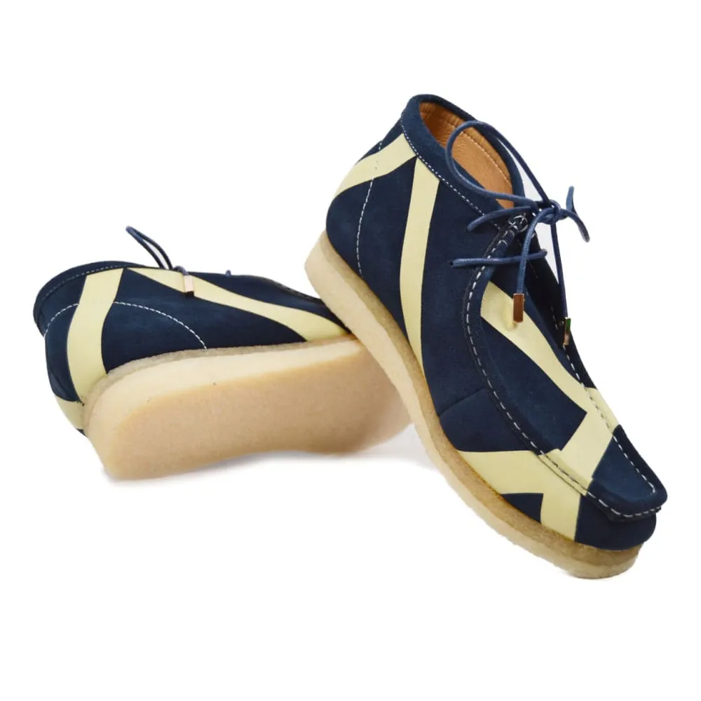 British Walkers Wallabee Boots Walker Stripe Men's Striped Suede Ankle Boots