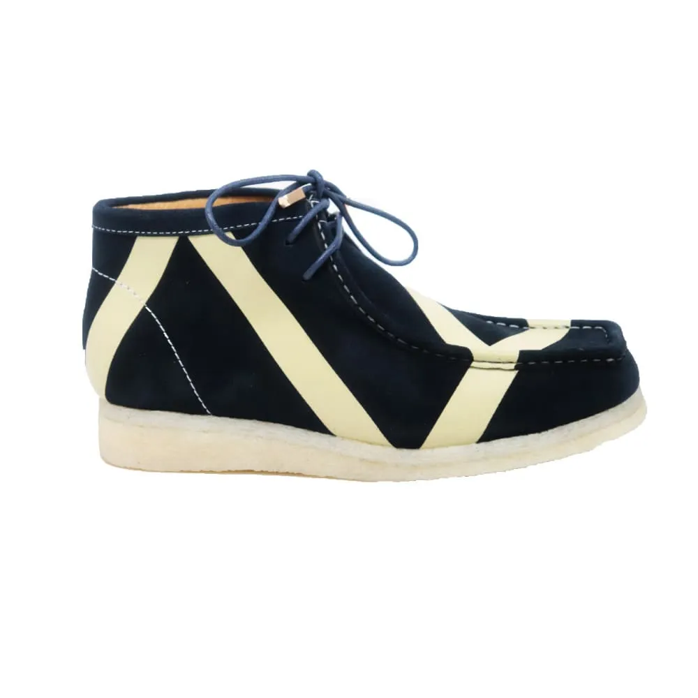British Walkers Wallabee Boots Walker Stripe Men's Striped Suede Ankle Boots
