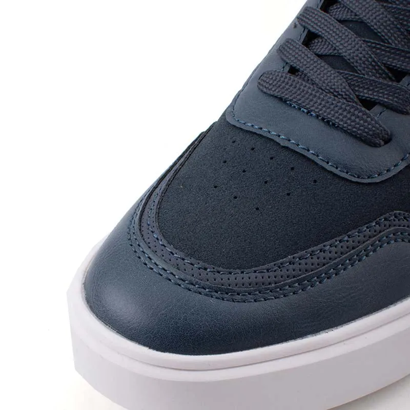 C by camel active Microfiber Classic Sneakers Men Navy ADLEY 822360-MI1CSV-43