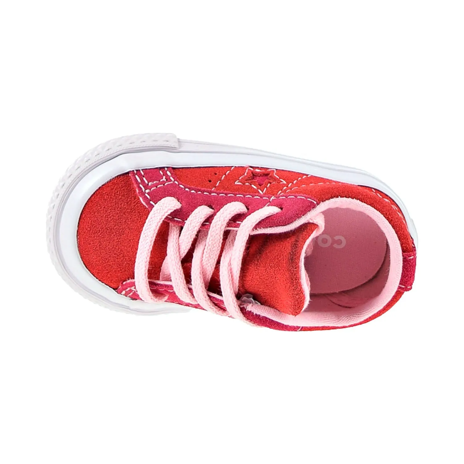 Converse One Star Ox Toddler Shoes Enamel Red-Pink