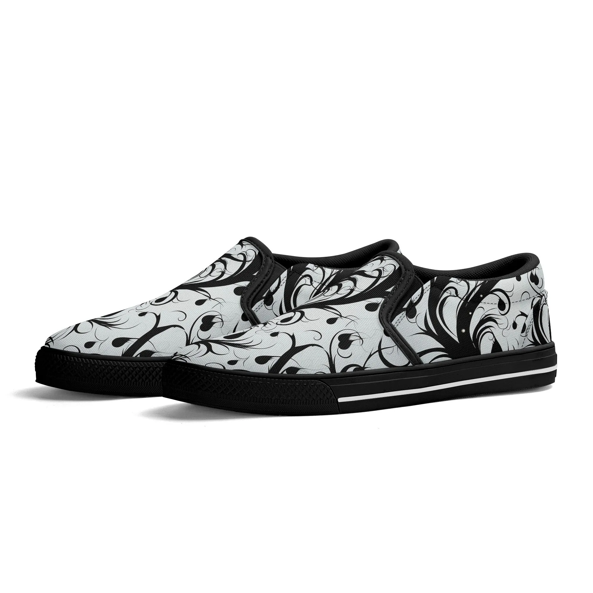 Goth Vines Of Darkness Slip On Shoes