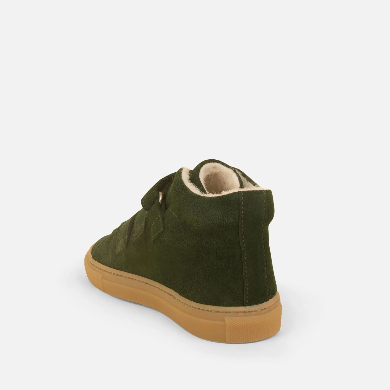 Green Velcro Mid Sneakers