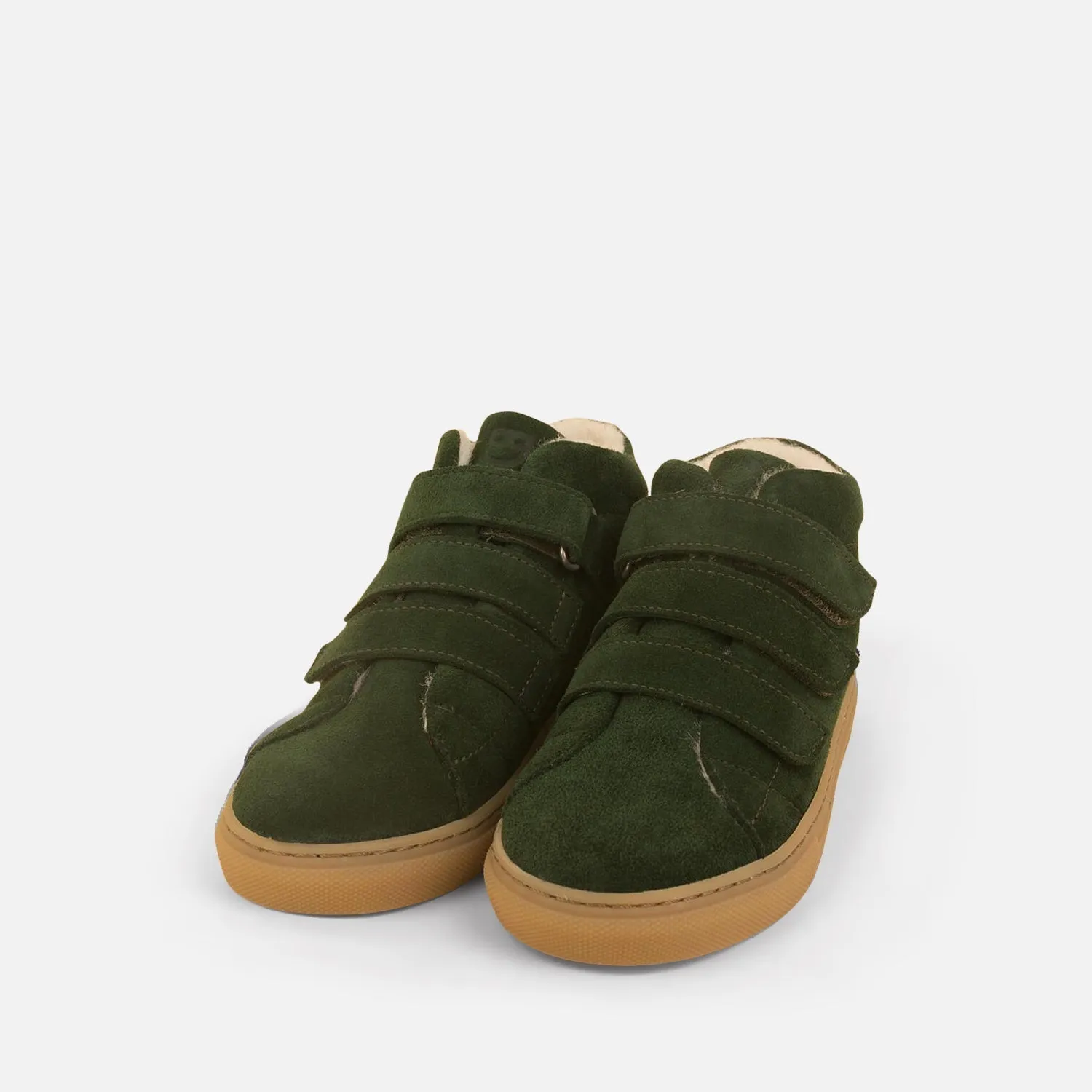 Green Velcro Mid Sneakers