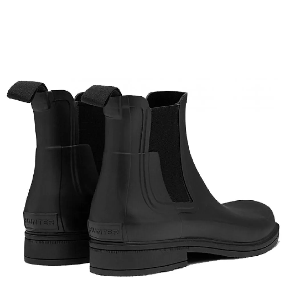 Hunter Men's Original Refined Chelsea Boot in Black