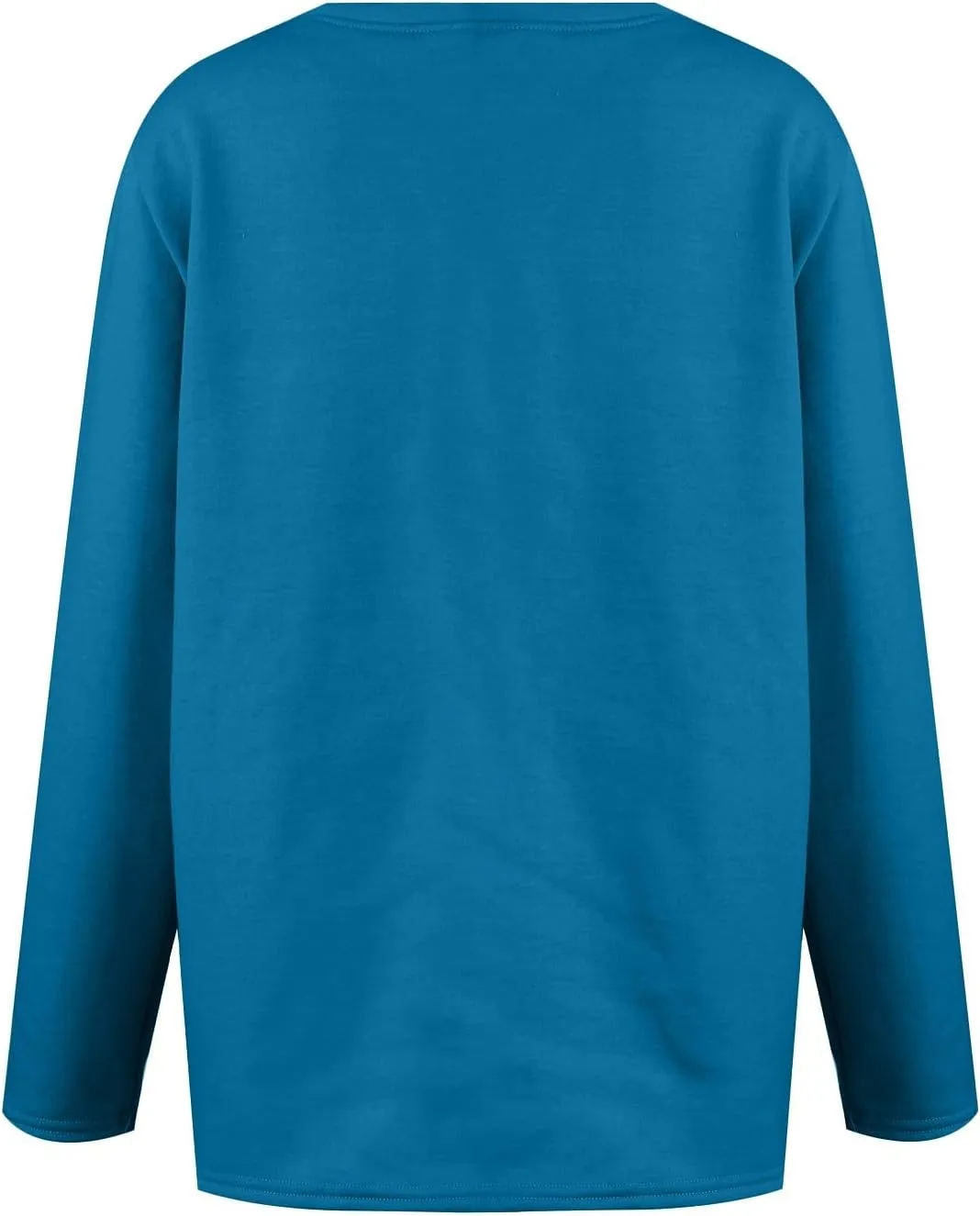 HXHYQKP Fleece Lined Sweatshirt Women's Sherpa Lined Sweatshirt Winter Warm Fleece Crewneck Pullover Loungewear