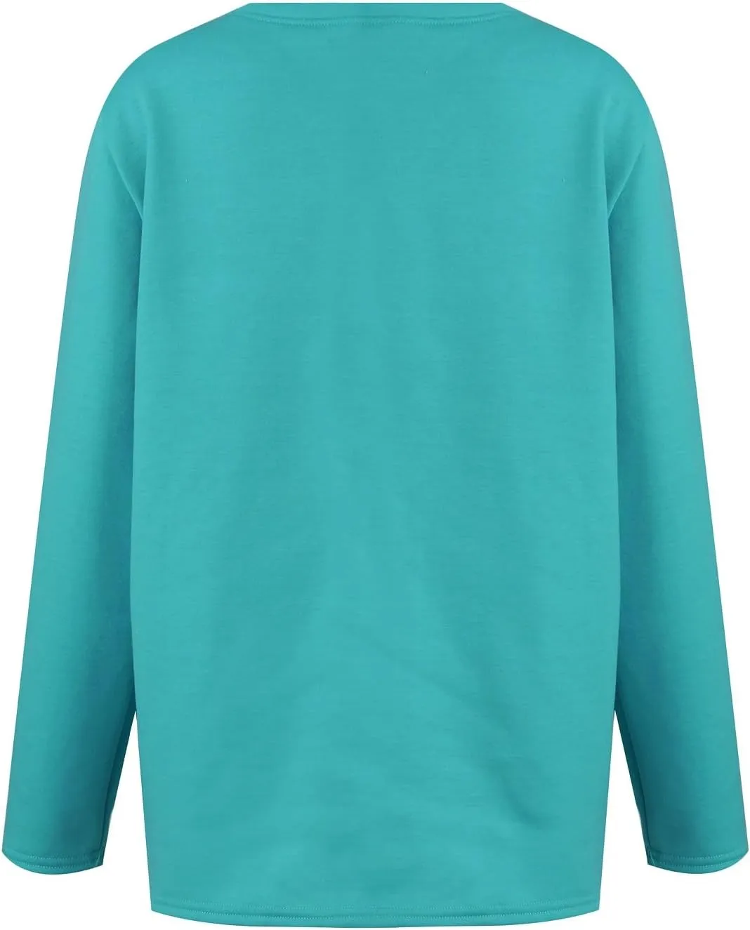 HXHYQKP Fleece Lined Sweatshirt Women's Sherpa Lined Sweatshirt Winter Warm Fleece Crewneck Pullover Loungewear