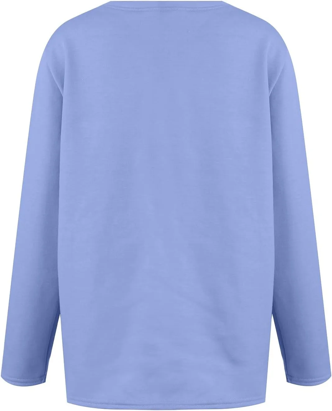 HXHYQKP Fleece Lined Sweatshirt Women's Sherpa Lined Sweatshirt Winter Warm Fleece Crewneck Pullover Loungewear