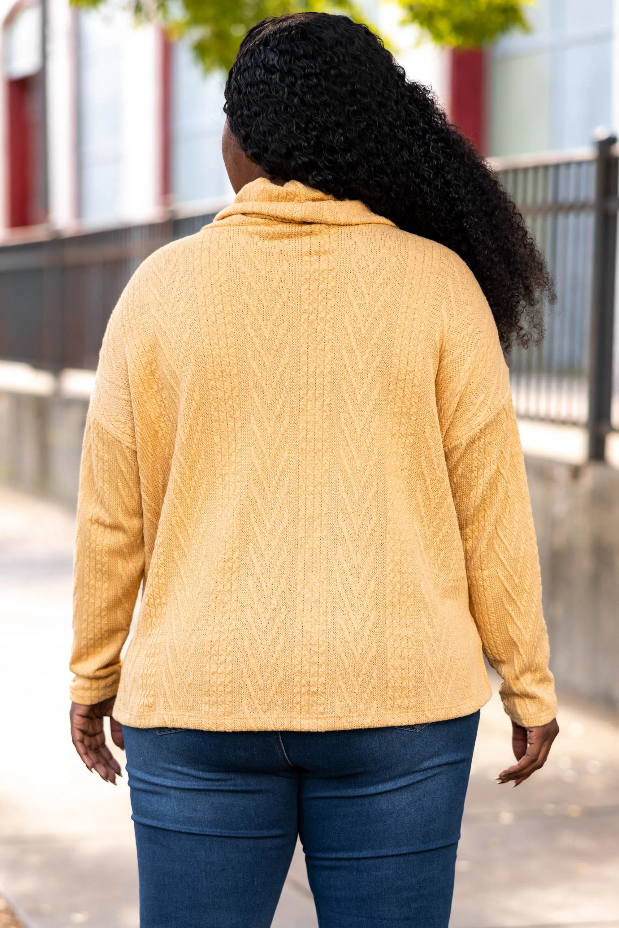 Hypnotized By The Light Top, Mustard