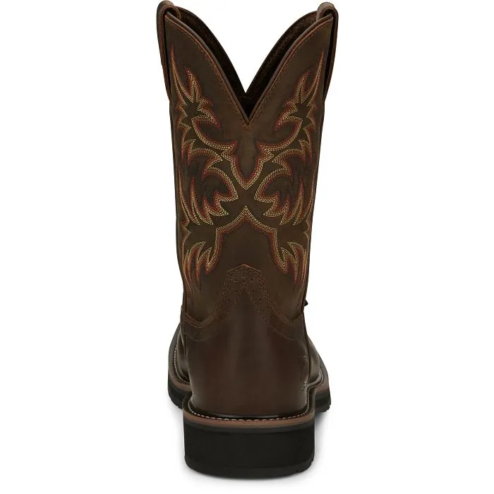 Justin Boots Men's 11" Driller Steel Toe Work Boots