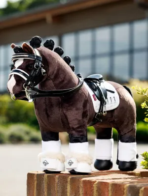 LeMieux Toy Pony Dressage Over reach Boots White