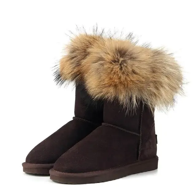 MBR Force Fox Fur Snow Boots
