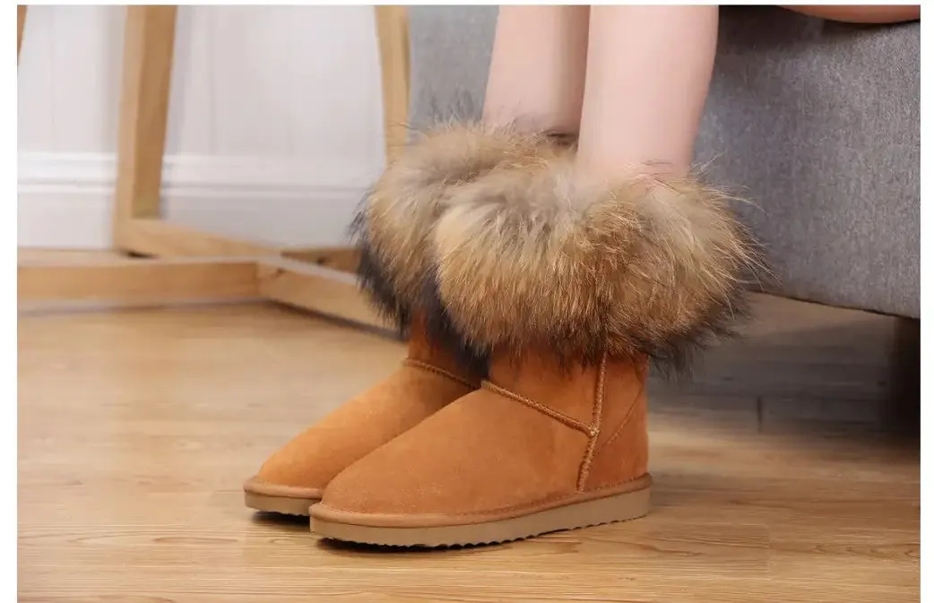 MBR Force Fox Fur Snow Boots