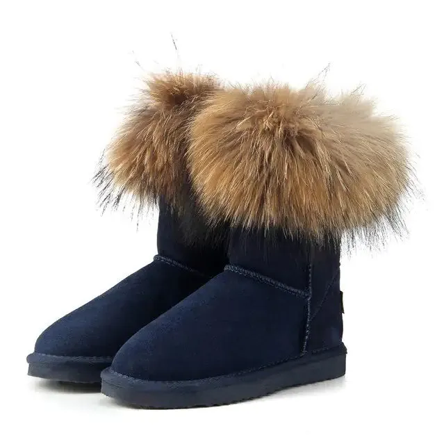 MBR Force Fox Fur Snow Boots