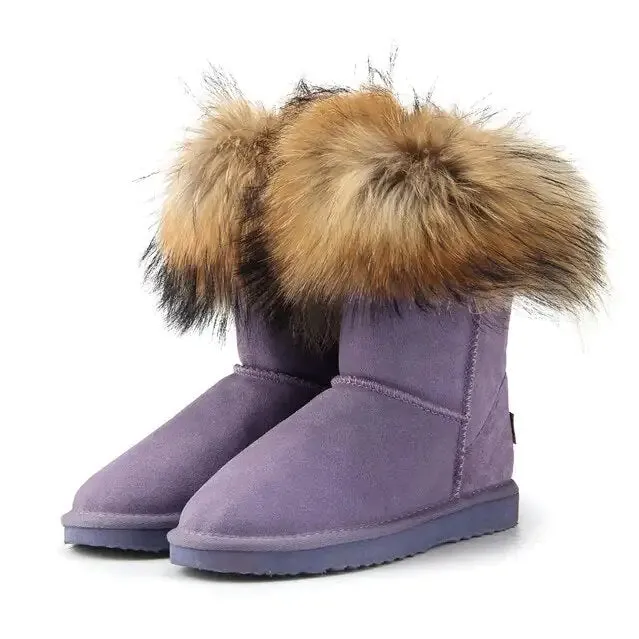 MBR Force Fox Fur Snow Boots