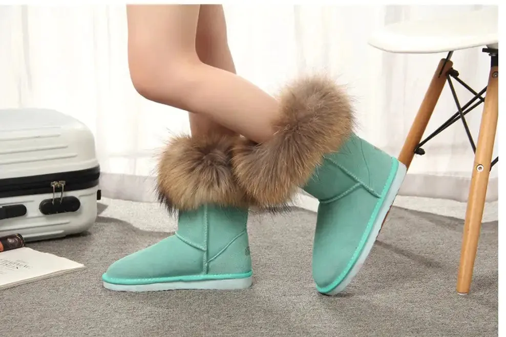 MBR Force Fox Fur Snow Boots