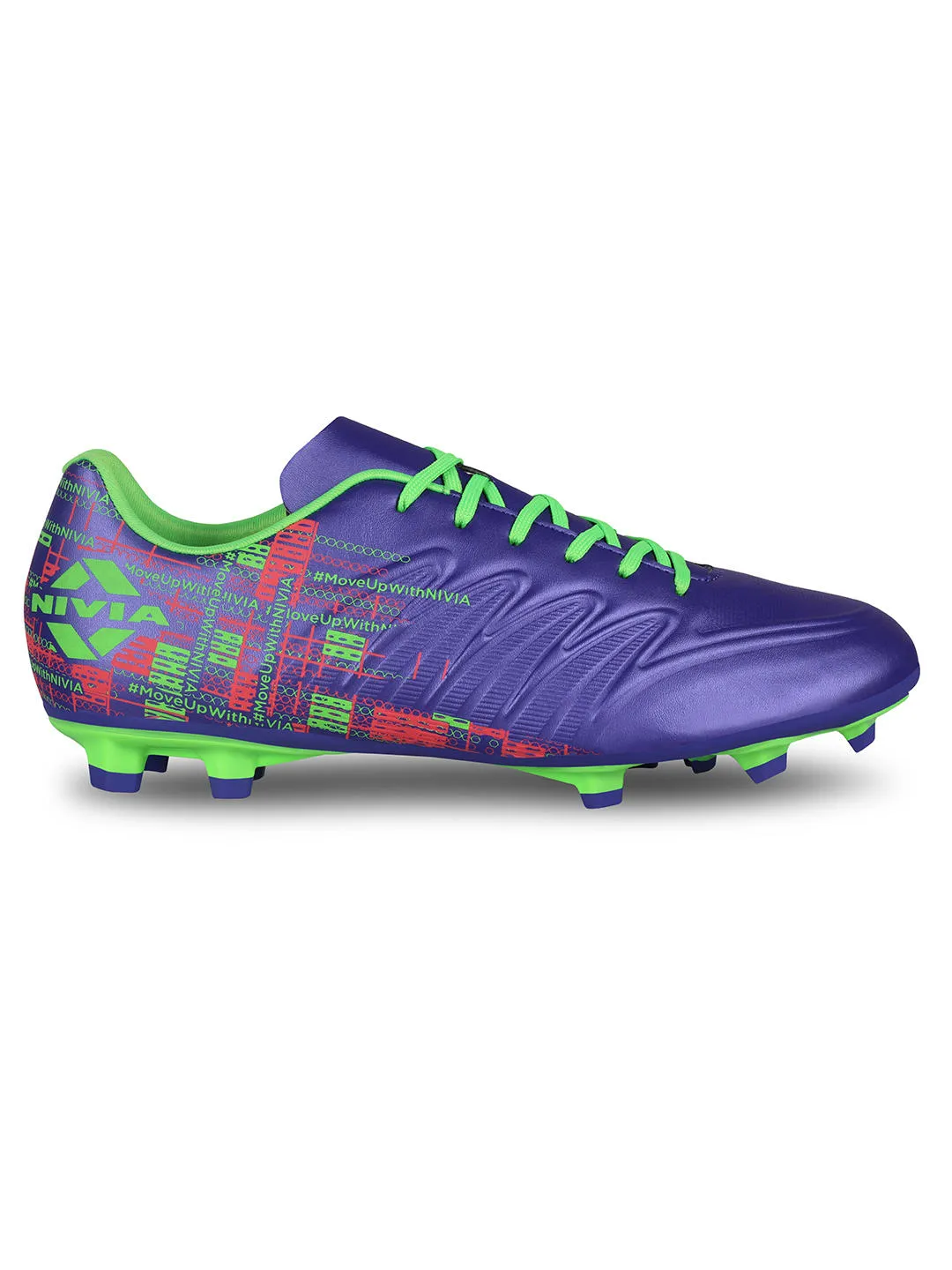 Nivia Purple Football Shoes For Men