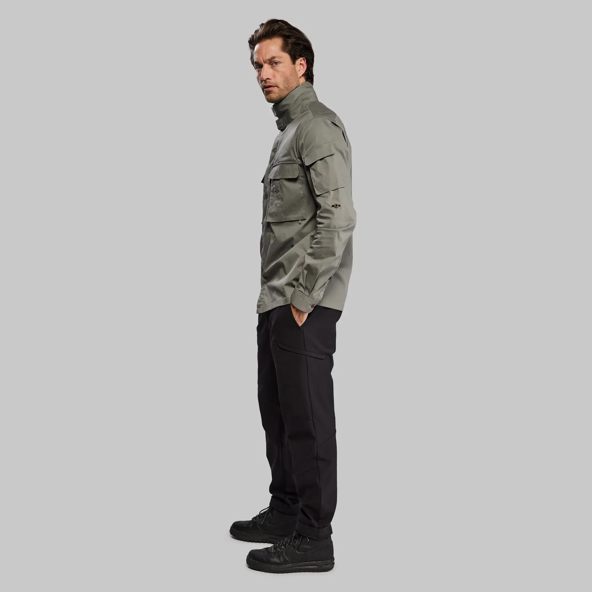 Planet Earth Shirt. Grey-Green edition