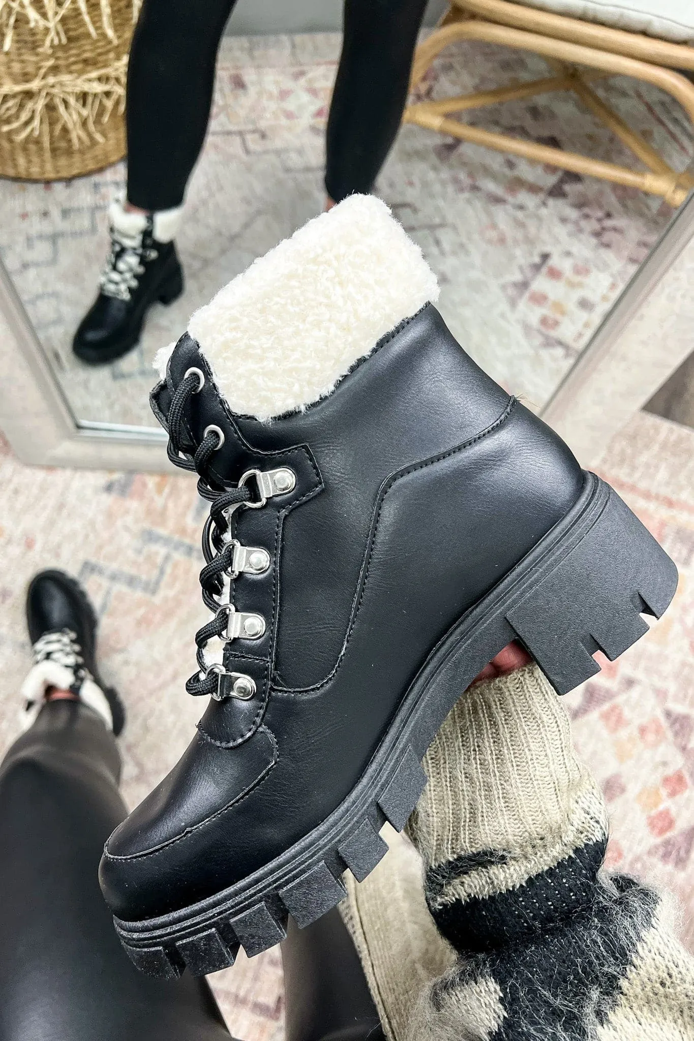 Settle into Cozy Lace Up Boots - FINAL SALE