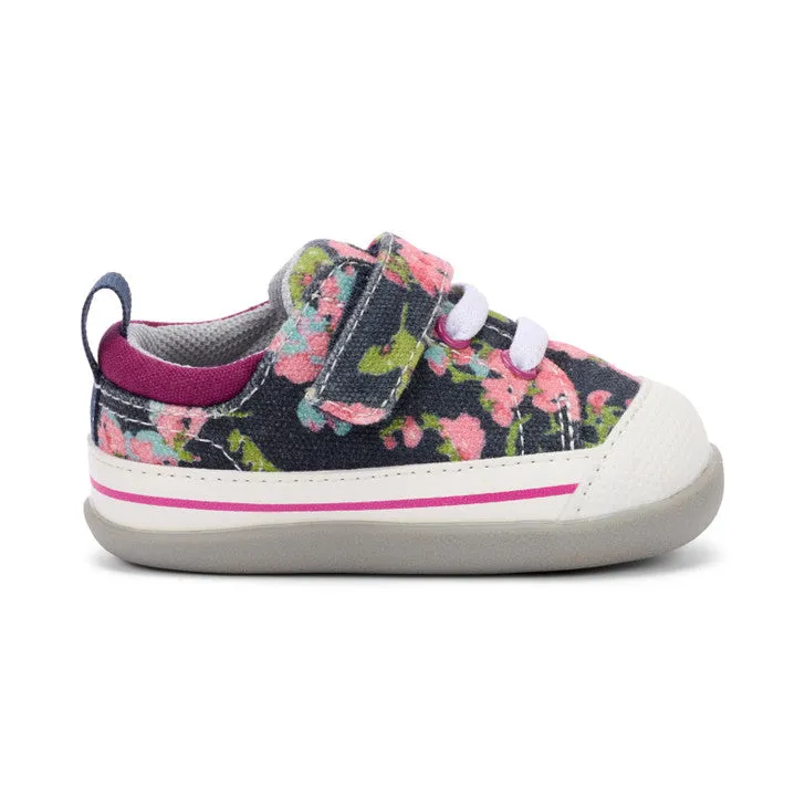Stevie II Infant Shoe - Navy Floral by See Kai Run