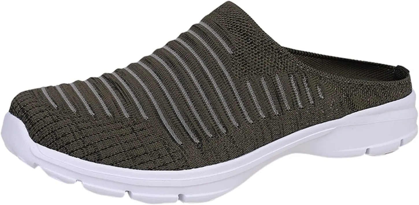 Womens Breathable Mesh Walking Mules Sneakers Tennis Shoes Men Comfort Casual Work Shoes Casual Sneakers Black Tennis Shoe Loafers Casual Slip On