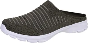 Womens Breathable Mesh Walking Mules Sneakers Tennis Shoes Men Comfort Casual Work Shoes Casual Sneakers Black Tennis Shoe Loafers Casual Slip On