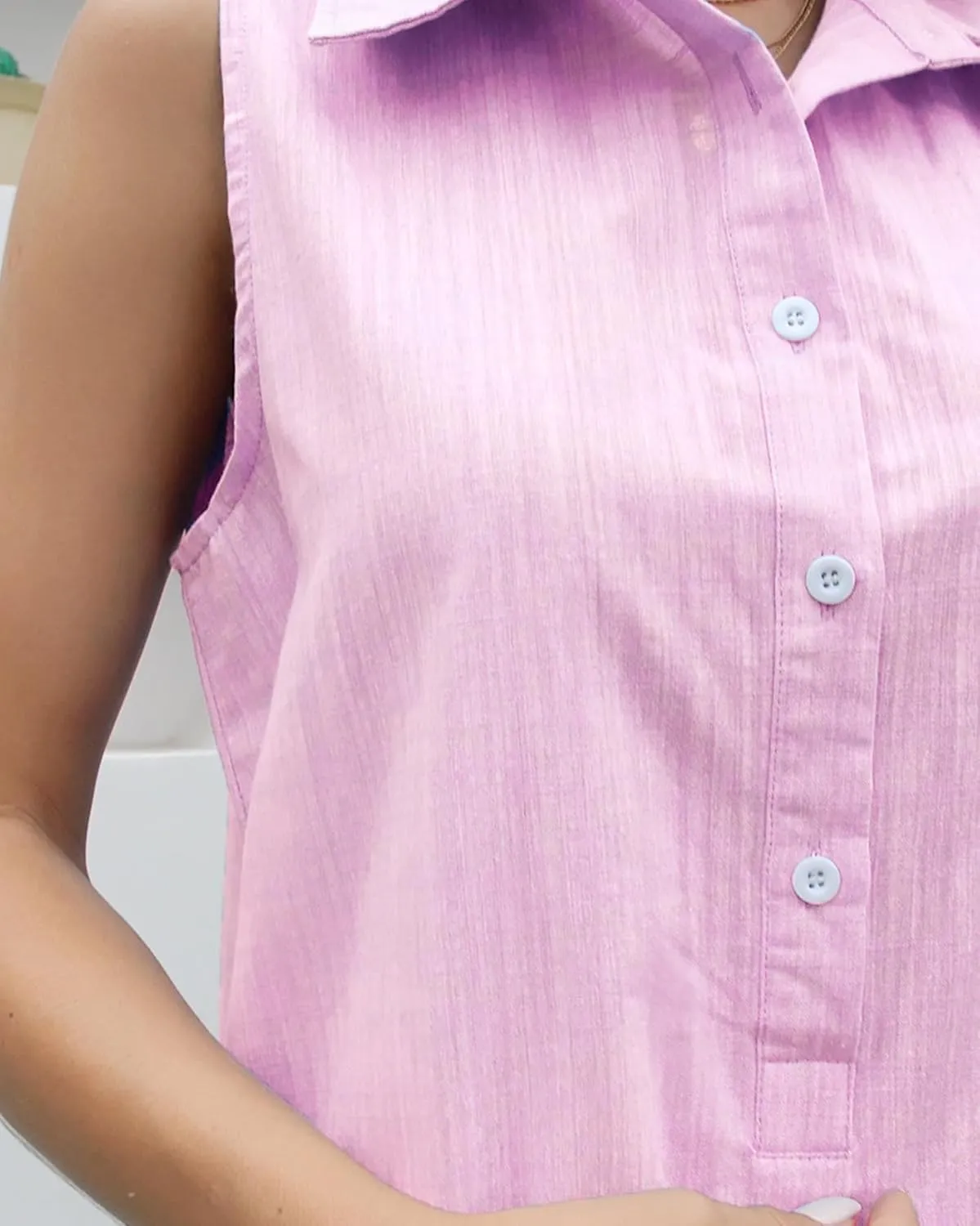 Womens Sleeveless Shirt Dress Ruffle Hem Cotton Tunic Tank Dress Button Up Swing Shift Mini Dresses