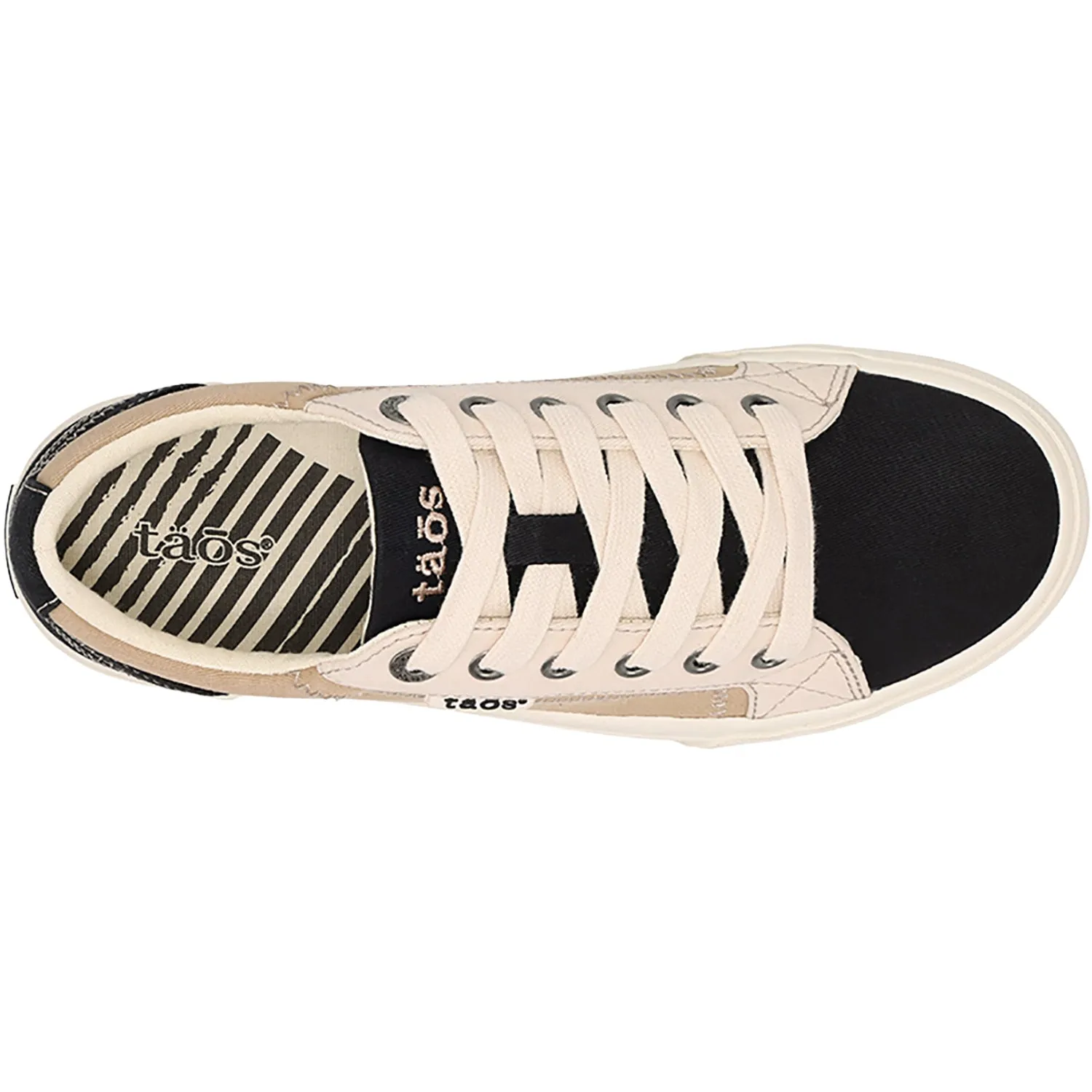 Women's Taos Plim Soul Black/Tan Multi Canvas